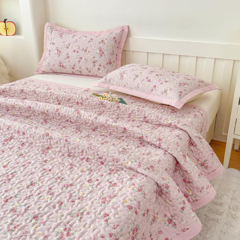 1 шт. Фиолетовый цветок Стеганые покрывала для кровати Толстое лоскутное одеяло Односпальное/Двуспальное/Кингсайз Цветочный стиль Стеганое одеяло Мягкое покрывало