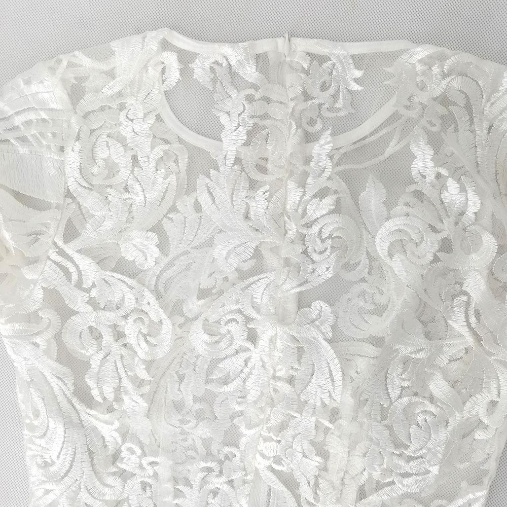 Elegant Lace Embroidery Tassel Evening Dress - Women's Two-Piece Set