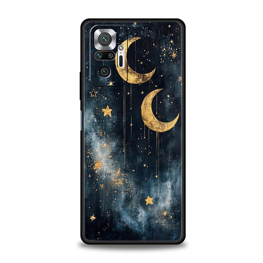 Fashion Starry Sky Stars Phone Case Cover for Redmi 14C 10C Note 15 14 13 12 10 11 K40 Pro Plus Soft TPU Shockproof Shell Fundas