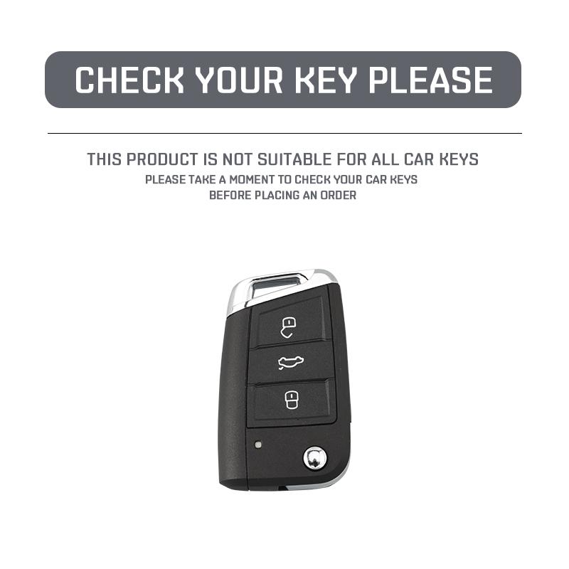 Чехол для автомобильного ключа из ТПУ для VW Volkswagen Golf 7 MK7 Tiguan MK2 для Seat Ateca Leon FR 2 Ibiza Skoda Octavia без ключа