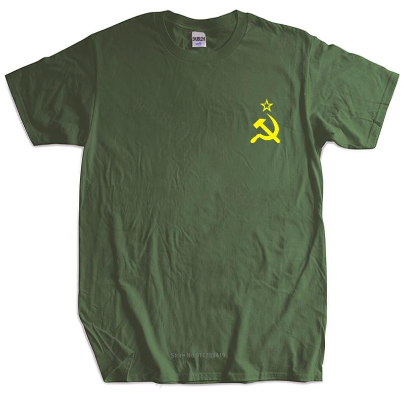 Советский Флаг Серп и Молот Коммунизм СССР CCCP Модная Унисекс Футболка Европейский Размер Мужская Черная Футболка