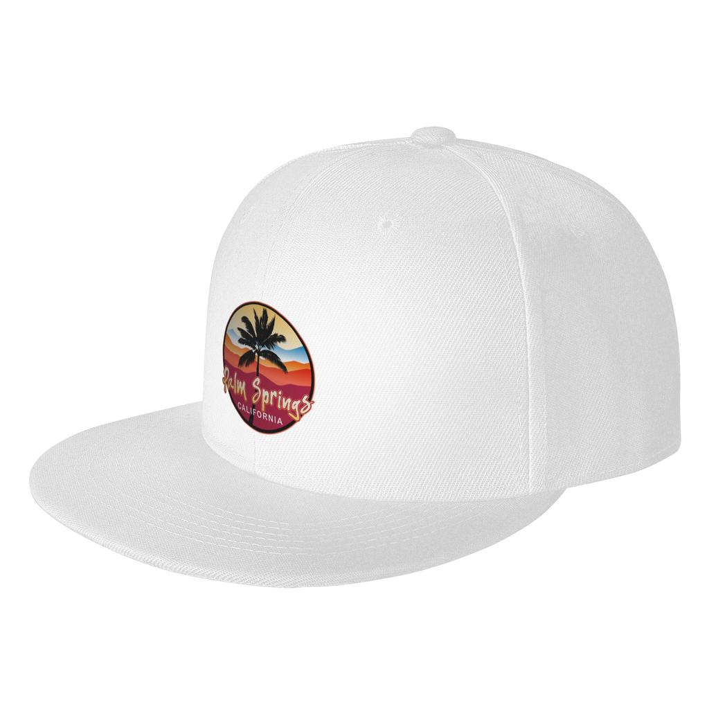 Fashion Palm Springs California Flat Brim Sun Hat Denim Outdoor Hat Sun Visor Cap