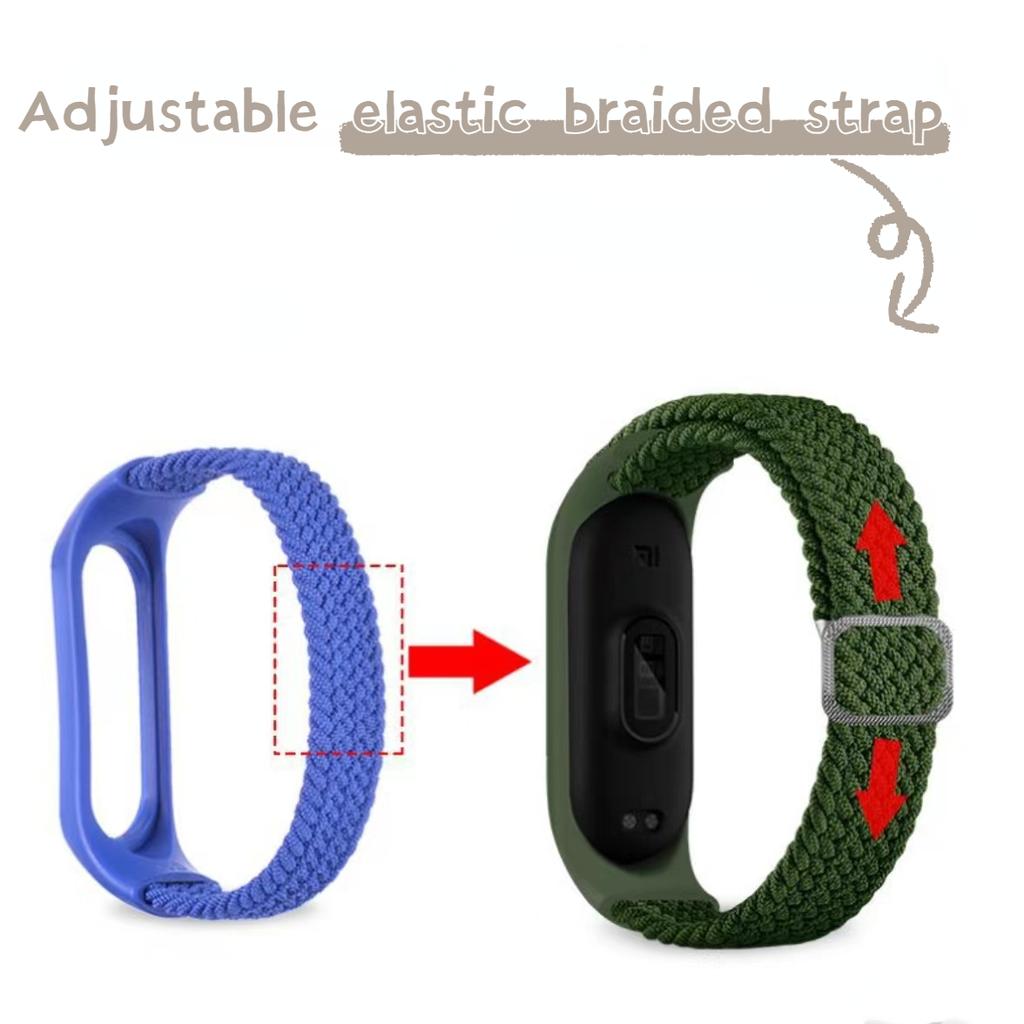 NEW Nylon Loop For Xiaomi Mi Band 7 Nfc Smartwatch Wristband Sports Miband7 Correa Replacement Bracelet Smart Band 6 5 4 3 Strap