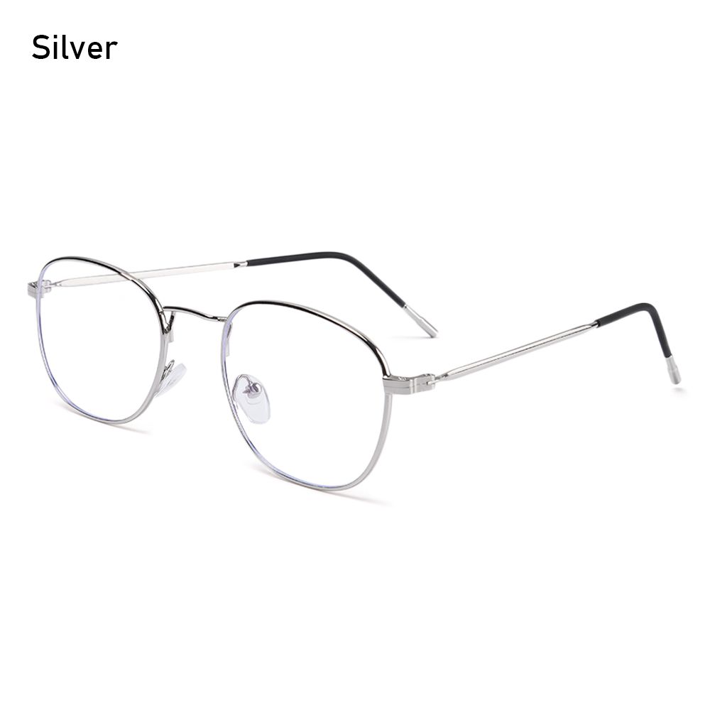 Men Women Eye Protection Portable Metal Eyeglasses Anti-Blue Light Glasses Ultra Light Frame Computer Goggles