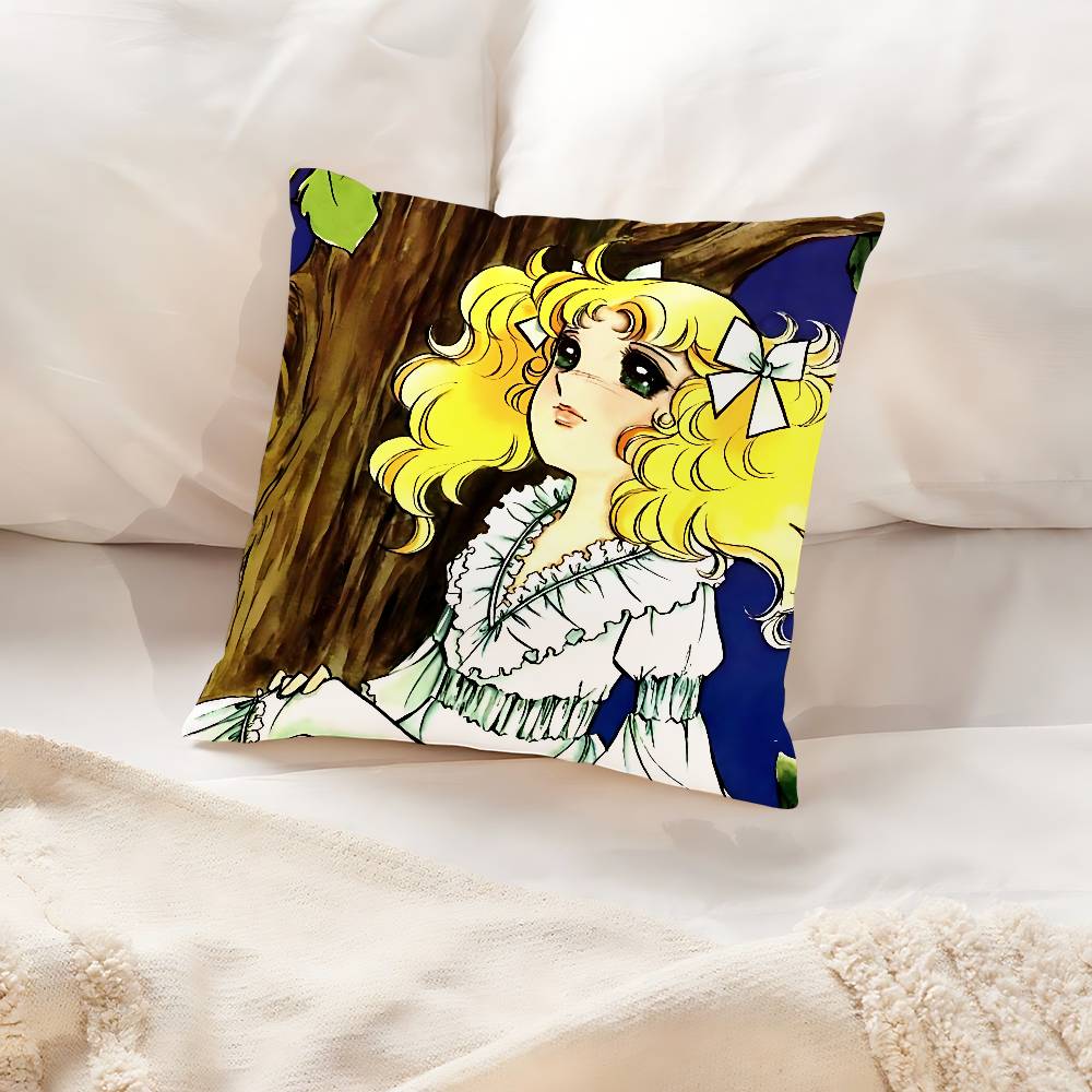C-Candy C-Candy Anime Pillow Case Throw Pillow Cover Nordic Vintage Style Cushion Covers Home Living Room Sofa Couch Seat