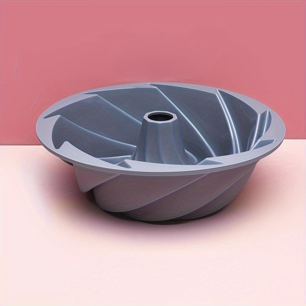 1 шт. Силиконовая форма для кекса Bundt, пищевая антипригарная форма для торта, форма для торта Cyclone, силиконовая шифоновая форма для выпечки, принадлежности для выпечки, кухонные принадлежности