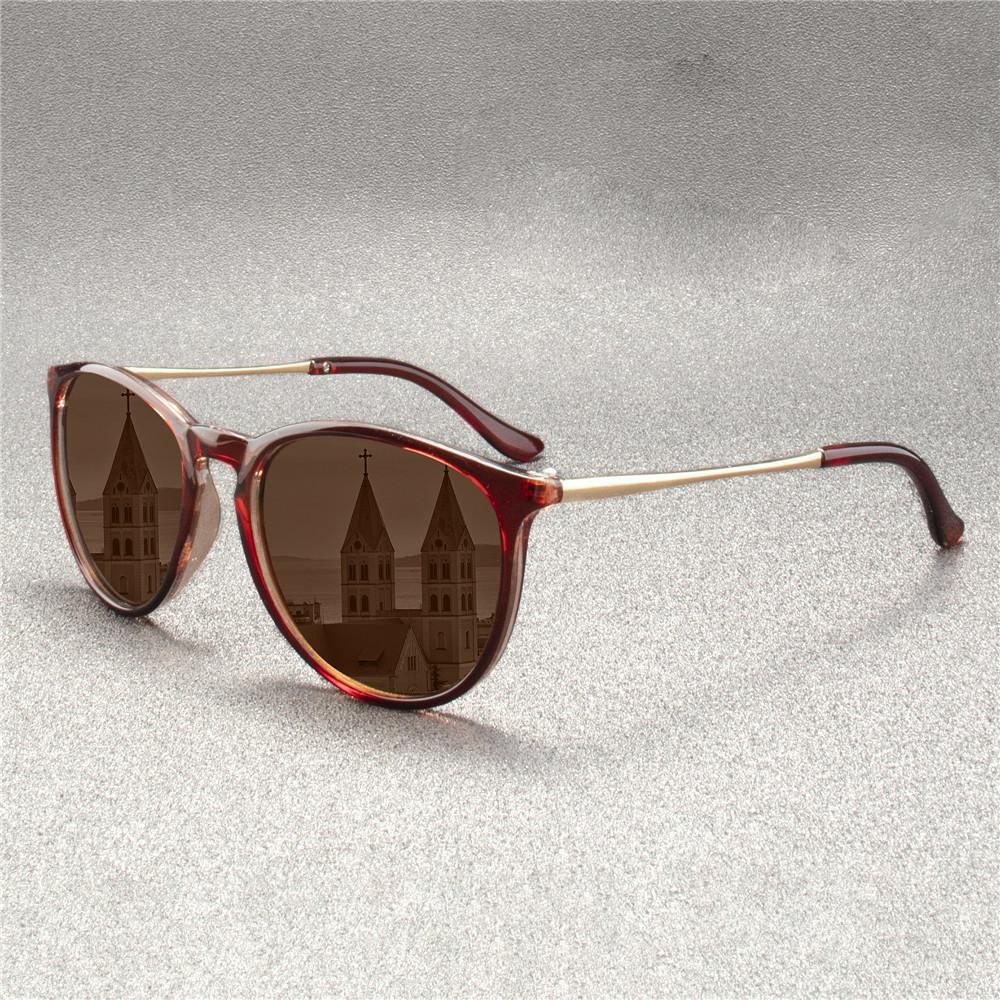 3PCS  Retro Male Round Sunglasses Women Men Brand Designer Cat Eye Sun Glasses Alloy Mirror