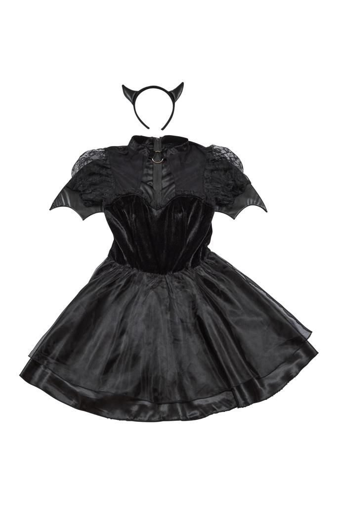 Clearstone GLOWHOLIC Cosplay Halloween Noir Devil Black Women's