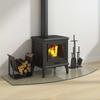 Fireplace Glass Panel Transparent 120 x 50 cm Glass