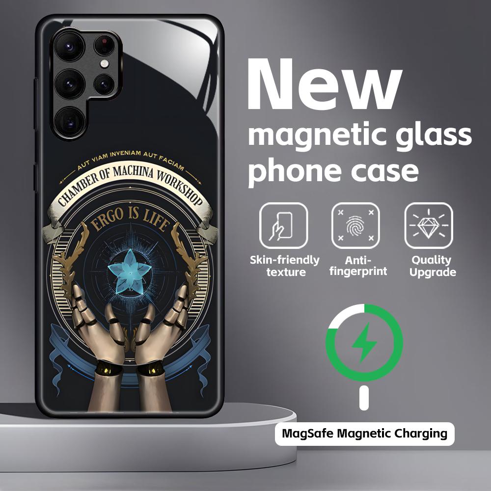 ГОРЯЧАЯ ИГРА L-Lies of P КРУТЫЙ Чехол для телефона для Samsung S26 S25 S24 S23 S22 S21 Plus Ultra Note20 Стеклянный Магнитный Чехол