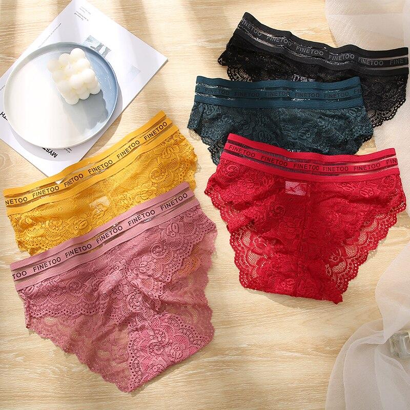 1PC/Set L-XXL Floral Lace Women Panties High Waist Sexy Lace Underwear Woman Letter Lingerie Female Seamless Briefs