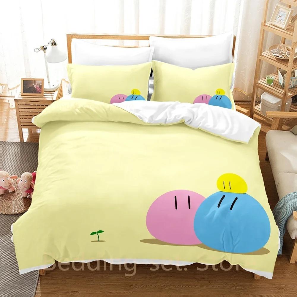 Новый комплект постельного белья Dango Clannad Односпальный Полуторный Двуспальный Кинг-сайз Комплект для кровати Взрослый Детский Спальня Комплекты пододеяльников Аниме Комплект простыней