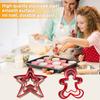 3Pcs Biscuit Stainless Mold Durable Steel Christmas Tree Star Shaped Cookie Cutter