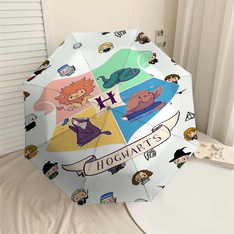 1PC Warner Hogwarts Harry Potter Umbrella-8-Rib Reinforced, Automatic Open, Lightweight-A113