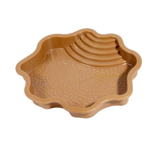 Reptile Bathing Pool Large Tortoise Feeding Dish Water Bowl with Ramp Aquarium Ornament for Lizard Gecko Snake Turtle Bearded Dragon