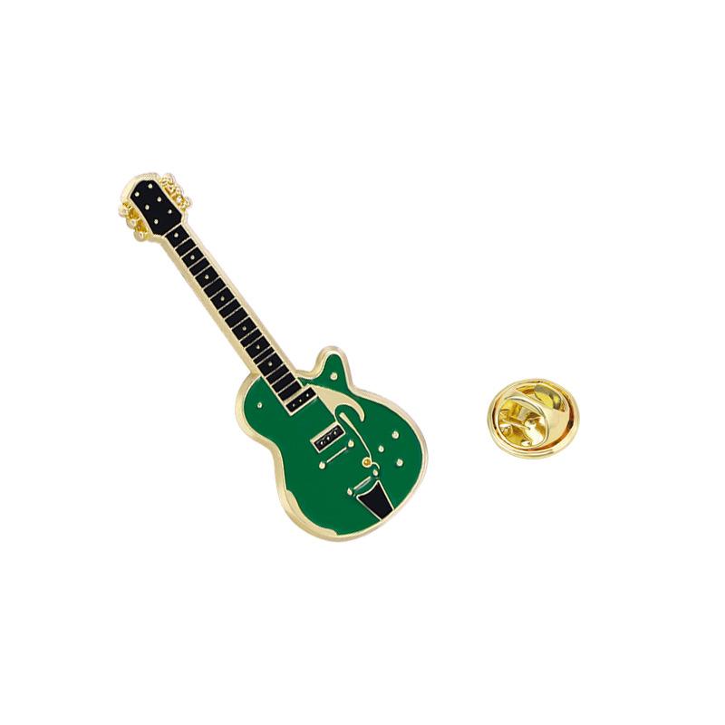 Electric Guitar Brooch Personalized Musical Instrument Violin Pin Student Gift Cartoon Badge Clothing Accessories