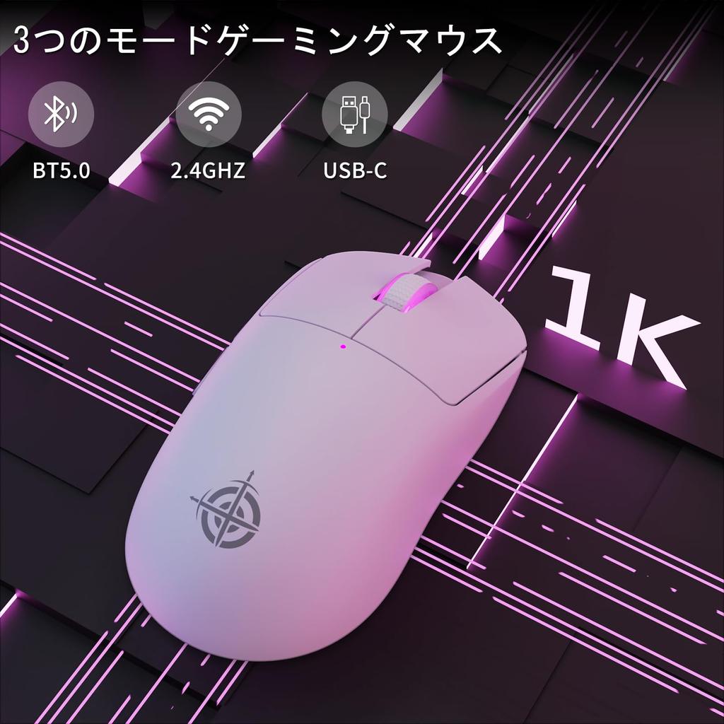 G6 SUPERLIGHT Wireless Gaming 24000 PixArt PAW3311 Gaming Lightweight Gaming 1000Hz Polling 35G RGB 10 750mAh Battery Compatible with FPS