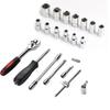 NEW Car Repair Tool Kit 46/53 Piece/Set 1/4-Inch Socket Set Car Repair Tool Ratchet Torque Wrench Combo Auto Repairing Tool Set