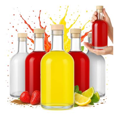 20X TADEK GLASS BOTTLE 500 Ml GLASS BOTTLES FOR LIQUEURS MONSIEUR WEDDING