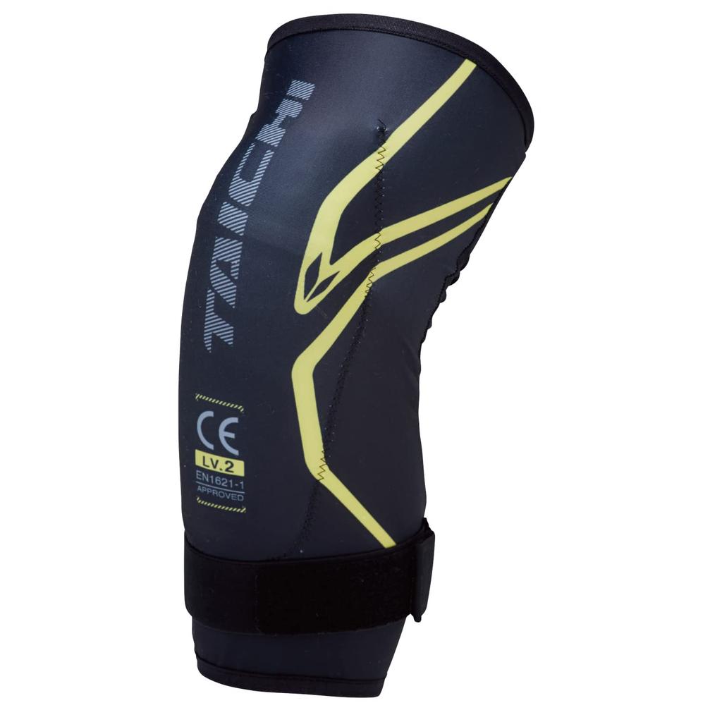 RS Taichi Stealth CE Knee Medium (Level 2) Guards, Pair, Black/Yellow, [TRV080]