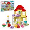 LEGO Duplo Свинка Пеппа Дом Пеппы: Игрушка для дня рождения, Подарок на день рождения, Строительные кубики, Развивающая игрушка для мальчиков и девочек, Возраст 1,5, 2, 4 года, Малыш