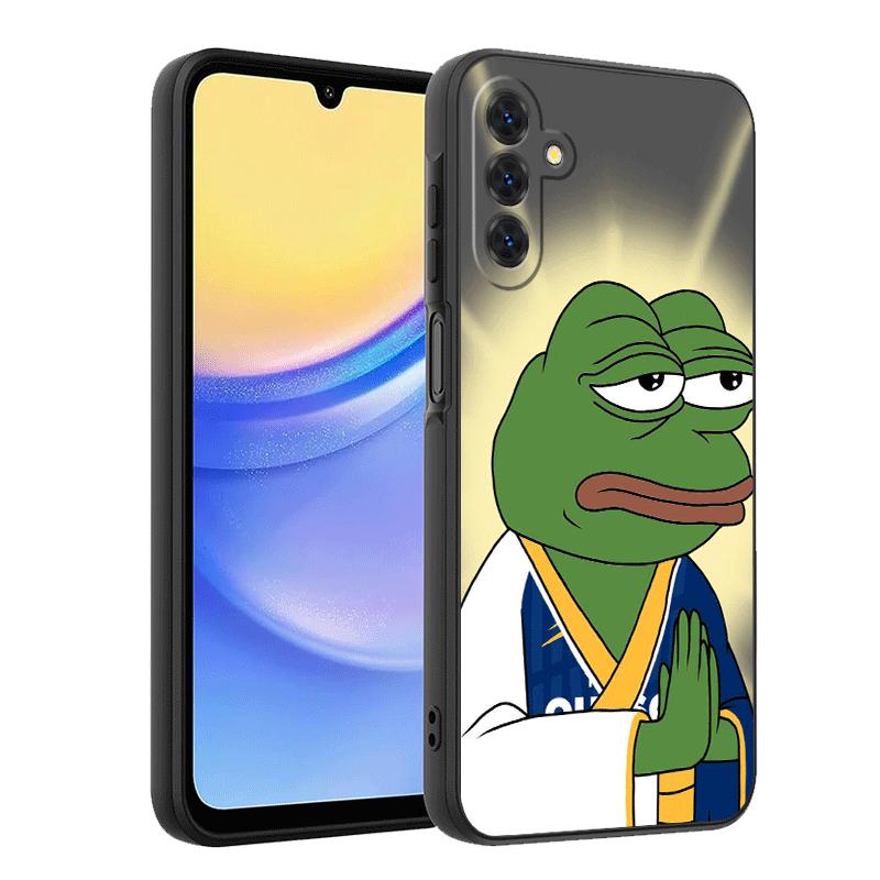 Funny Sad Forg P-Pepe Meme Soft Phone Case for Samsung A17 A37 A57 A16 A26 A36 A56 A15 A25 A35 A55 A14 A24 A34 A54 A13 A23 A33 A
