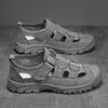 2024 New Summer Outdoors Penetration Men's Sandals Hollow Sandals Men Ventilate Wear-resistant Non-slip Toe Cap Beach Shoes