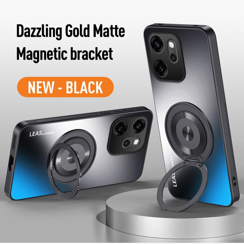 For Oppo Reno 6 8 10 11 12 13 13F 14 14F Find X8 X7 Ultra X6 X5 Pro Magnetic Ring Stand Back Phone Case Ring Lens Protect Cover