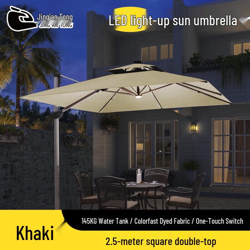 Jing'an Tong Outdoor LED Sunshade Umbrella