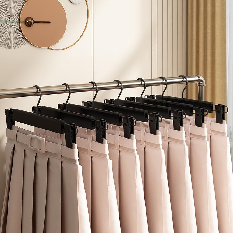 5/10PCS Pants Hangers,Space-Saving Skirt Holders with Adjustable Clips,Non Slip Drying Racks for Coat Shirts Dress Kids Clothes
