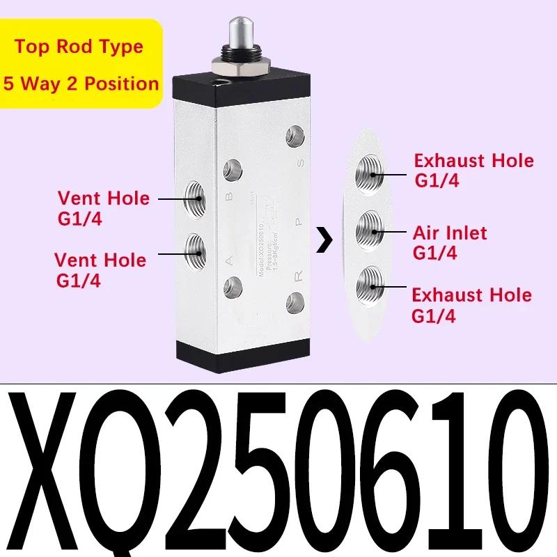 Тип Xinyi XQ230410 XQ25061 230610 250410 Двухпозиционный трехходовой клапан с верхним штоком Пневматический механический клапан Механический ручной клапан