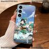 G-Genshin Impact Venti Barbatos Phone Case For Samsung S30,23,21,22,20, FE lite,S10,9,8,7 PIus Note20ultra Soft Transparent