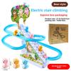 Electric Climbing Toy, Automatic Stair Climber Track Set with Music and Lights, Educational Toy for Toddlers and Kids