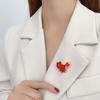 Китай Красный Флаг Карта Форма Брошь Национальный День Национальный Флаг Брошь Булавка Костюмы Свитер Значок Аксессуары Для Одежды