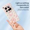 For Xiaomi 15 Ultra Case Pink Butterflies Pattern Printing Straight Edge TPU Phone Back Cover