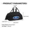 AKP1 Car Logo Sports Fitness Large Capacity Portable Storage Bag For Ford mk2 mk3 Ranger Mondeo mk4 S-MAX Kuga Mustang Fusion