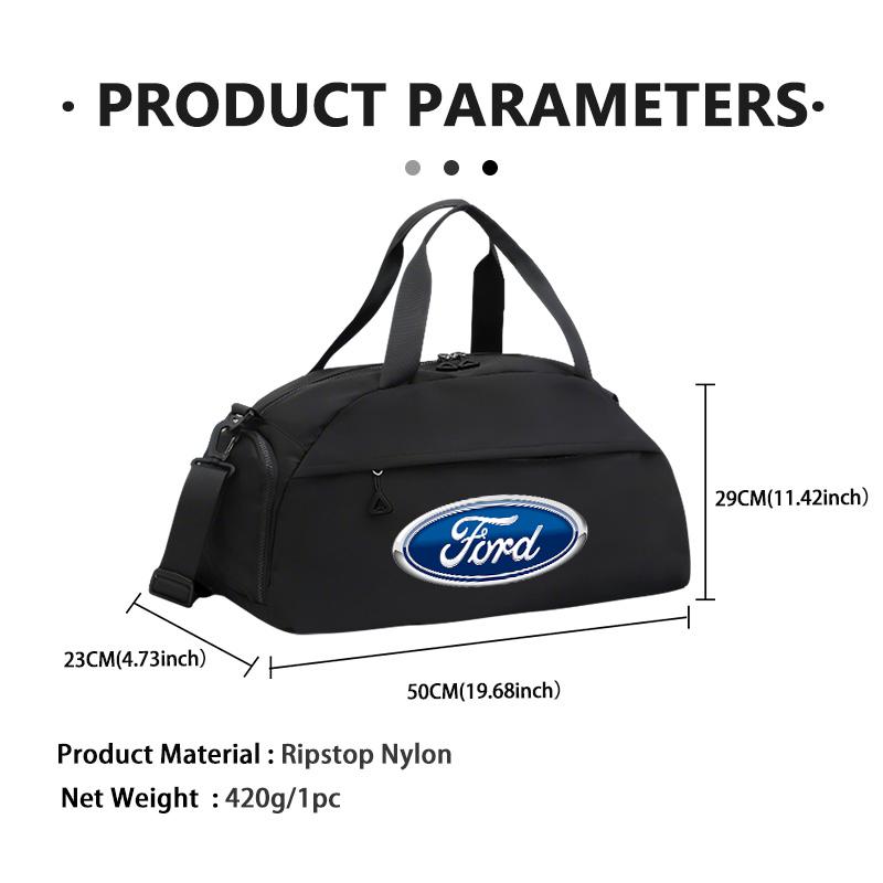 AKP1 Car Logo Sports Fitness Large Capacity Portable Storage Bag For Ford mk2 mk3 Ranger Mondeo mk4 S-MAX Kuga Mustang Fusion