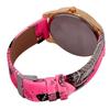 Rose Pattern Leather Band Analog Quartz  Wrist Watches PK