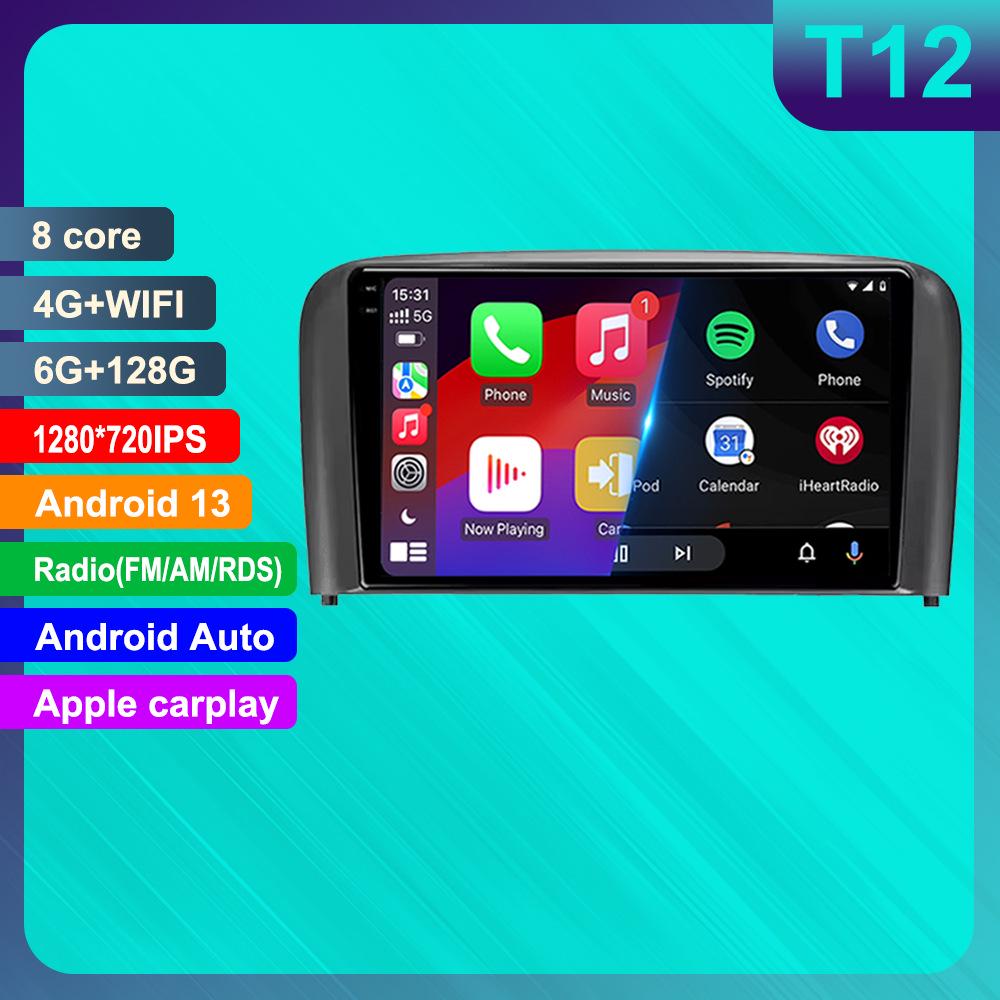 Совместимая с Volvo S80 GPS-навигация и HD-смарт-центральное управление Android с камерой заднего вида и CarPlay.