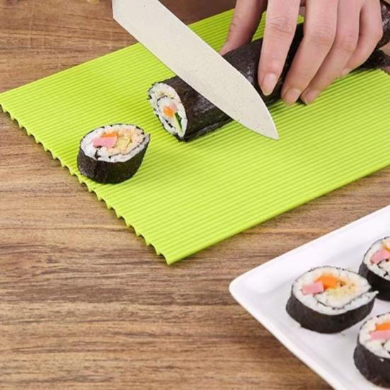 Силиконовая циновка для роллов, антипригарная, двухсторонняя, пищевая, инструмент для самостоятельного приготовления японских рисовых роллов