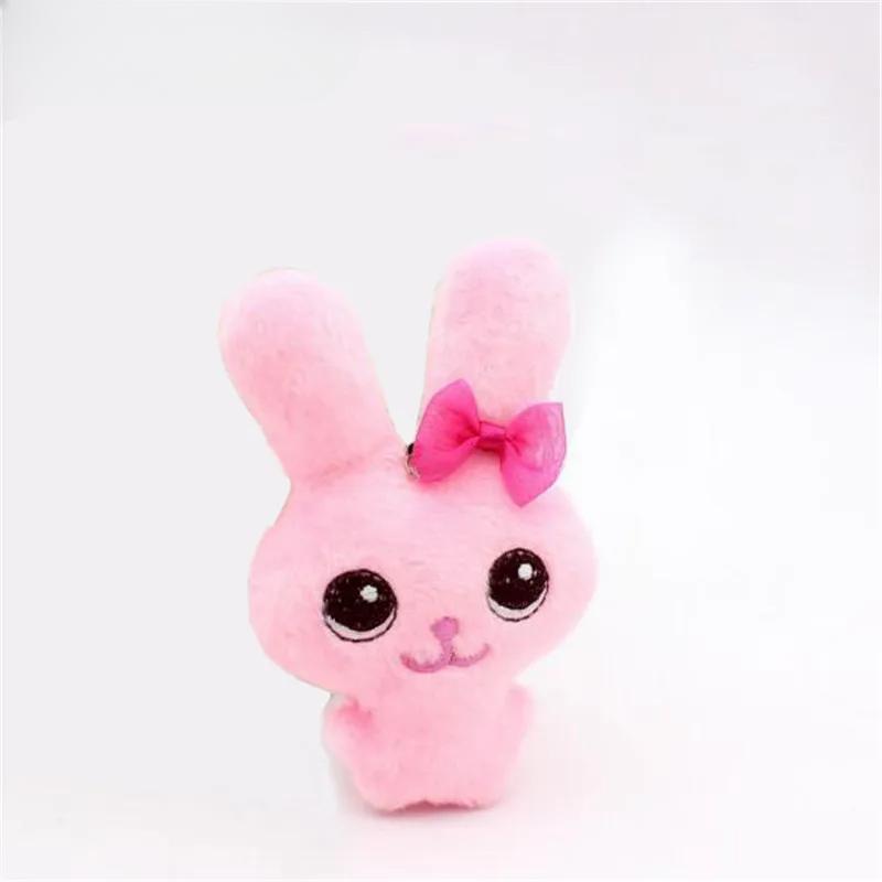 Cute Plush Bow Tie Siamese Rabbit Toy Small Pendant Soft Stuffed Beauty Bunny Toys Doll Valentine Gift 12CM