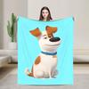 The Secret Life of Pet Blankets  Warm Soft Novelty Plush Throw Blanket For Child Outdoor Flannel Bedspread Bed Cover