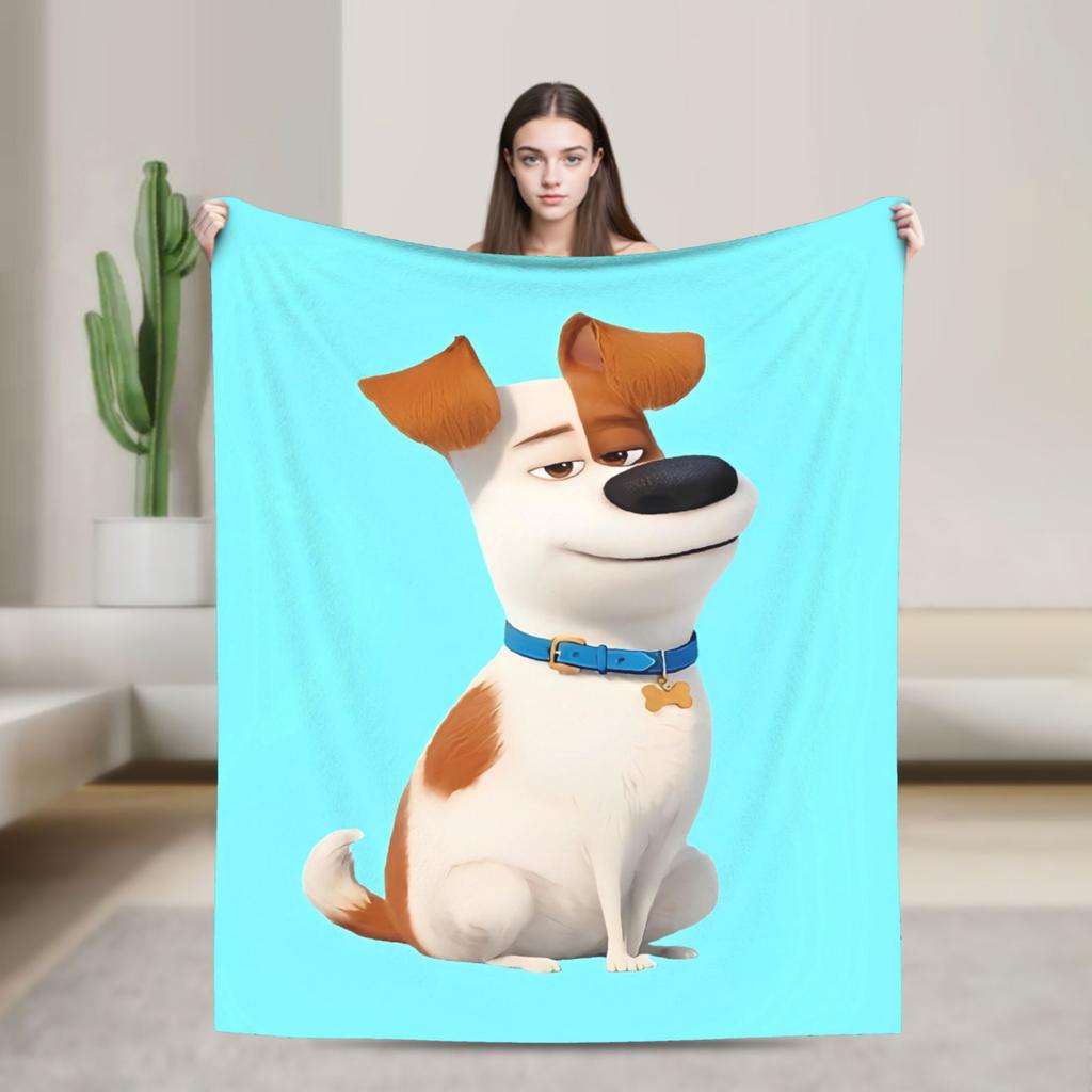 The Secret Life of Pet Blankets Warm Soft Novelty Plush Throw Blanket For Child Outdoor Flannel Bedspread Bed Cover