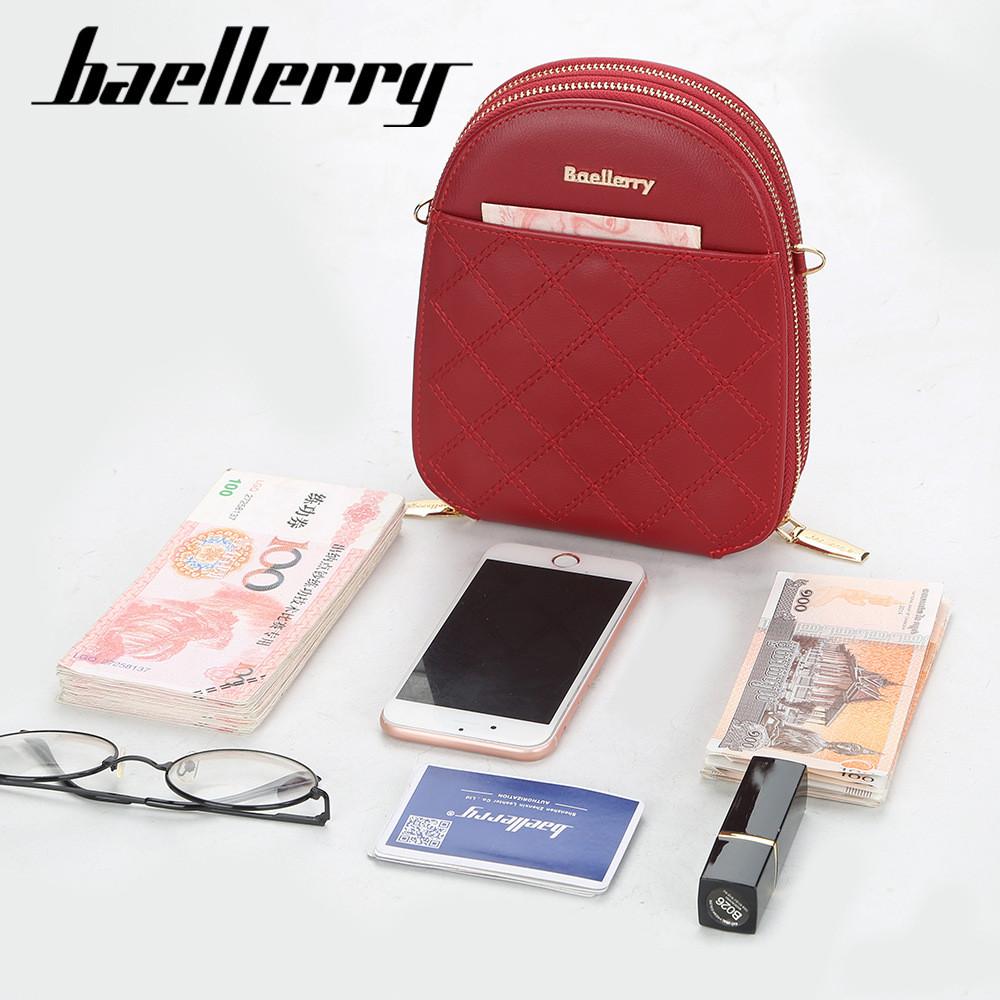 Baellerry Модные женские сумки на ремне из искусственной кожи, сумка через плечо, женская сумка для телефона, кошелек