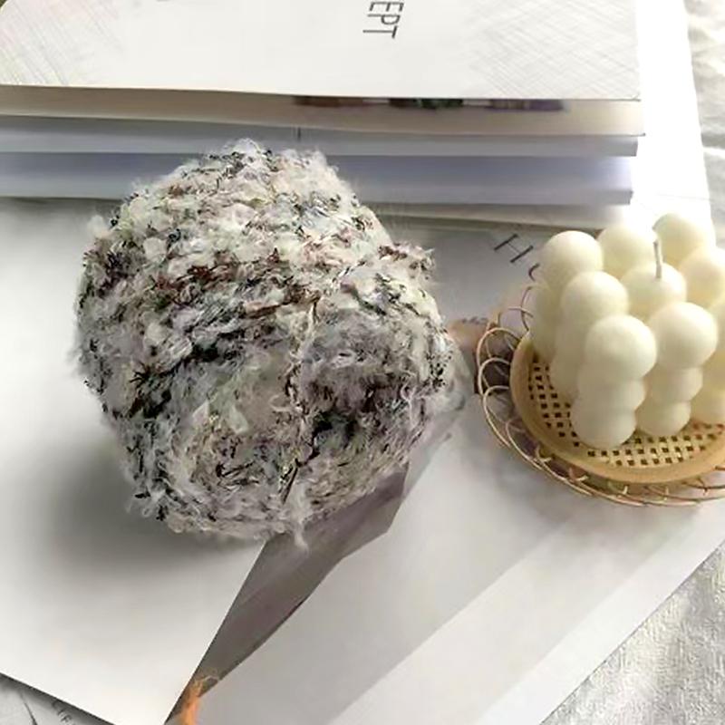 1 шт. цветная стильная пряжа с перьями, пушистая мягкая пряжа, клубок, принадлежности для вязания крючком своими руками