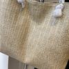 Straw Woven Shoulder Tote Bag Women's Large Capacity Woven Handbag