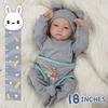 45CM Washable Lifelike Soft Hand-painted Simulation Baby Reborn Doll Children Accompany Play Doll
