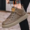 Зимняя универсальная мужская обувь, модные мужские туфли для сёрфинга, повседневная обувь в стиле ретро средней высоты