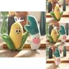 Corn Scallion Plushie Keychain Soft Stuffed Toy Pp Cotton Bag Charm Gift For Kids Decor