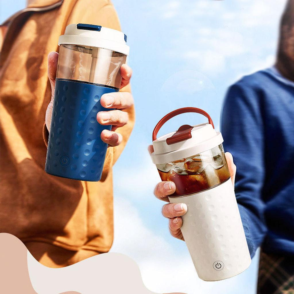 Портативная 500 мл электрическая бутылка-шейкер для протеина, автоматическая самоперемешивающаяся кружка, чашка для смешивания молочного коктейля, кофе, молока, сока